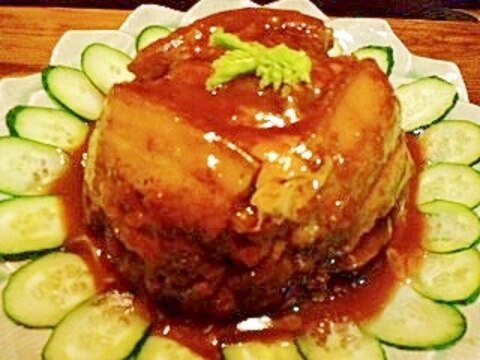 ピリ辛！四川風の粉蒸肉（フェンチョンロウ）